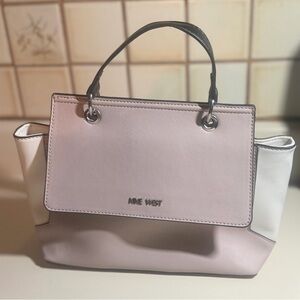 Nine West Two-Tone Pink and White Satchel
